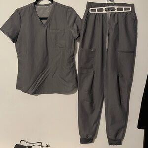 Fabletics Vital Flex Scrub Top and On-Call Scrub Jogger